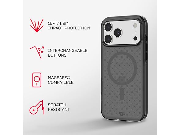 Tech21 EvoCheck iPhone 17 Pro Max Smokey Black