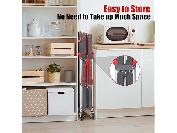 YardYonder 3-Tier Folding Utility Cart