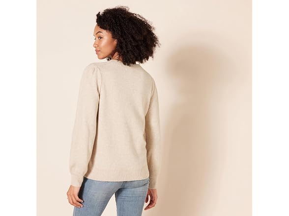 Amazon Essentials Women Soft Touch Pleated Sweater