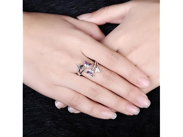 FUTIMELY Dainty Butterfly Ring for Women