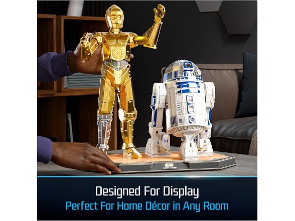 4D Build, Star Wars C-3PO & R2-D2 3D Model Kit
