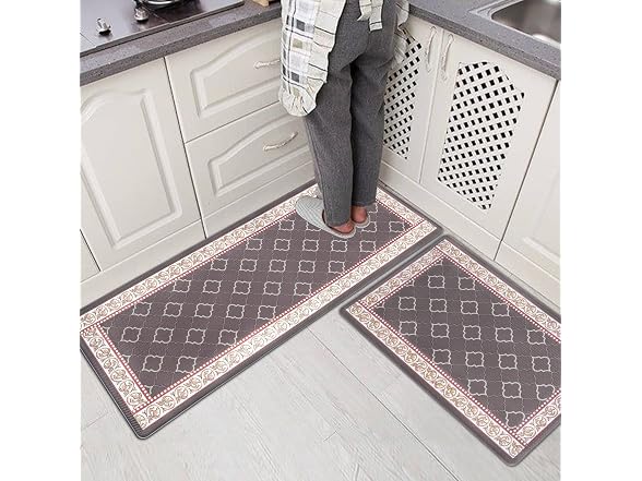 ROTTOGOON Kitchen Floor Mat 2Pk Coffee