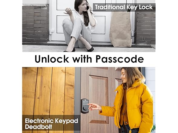 ELAMOR M19 ORB Keypad Deadbolt Lock Oil Rubbed Bronze