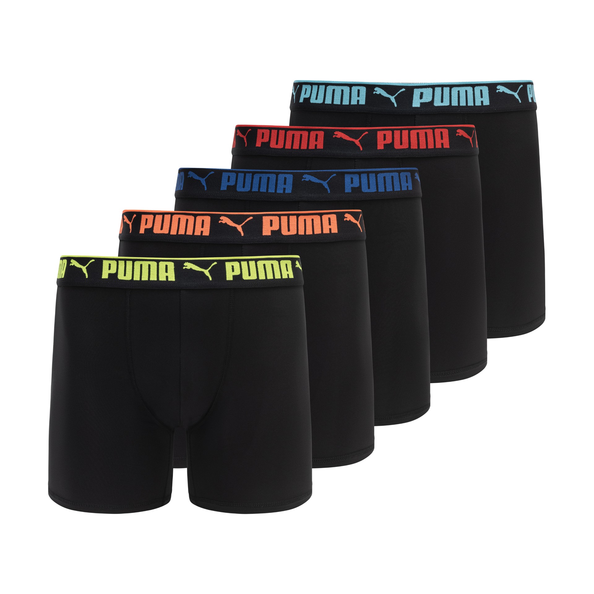 PUMA Men's 5-Pack Performance Boxer Briefs - Gallery 19