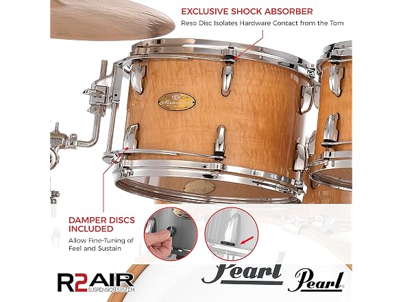 Pearl R2 Air Tom, W/12Mm Gyrolock-L