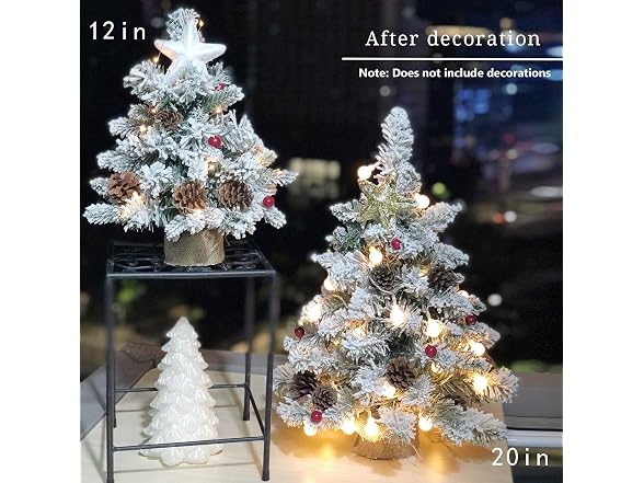 Pre-Lit Artificial Mini Christmas Tree,1