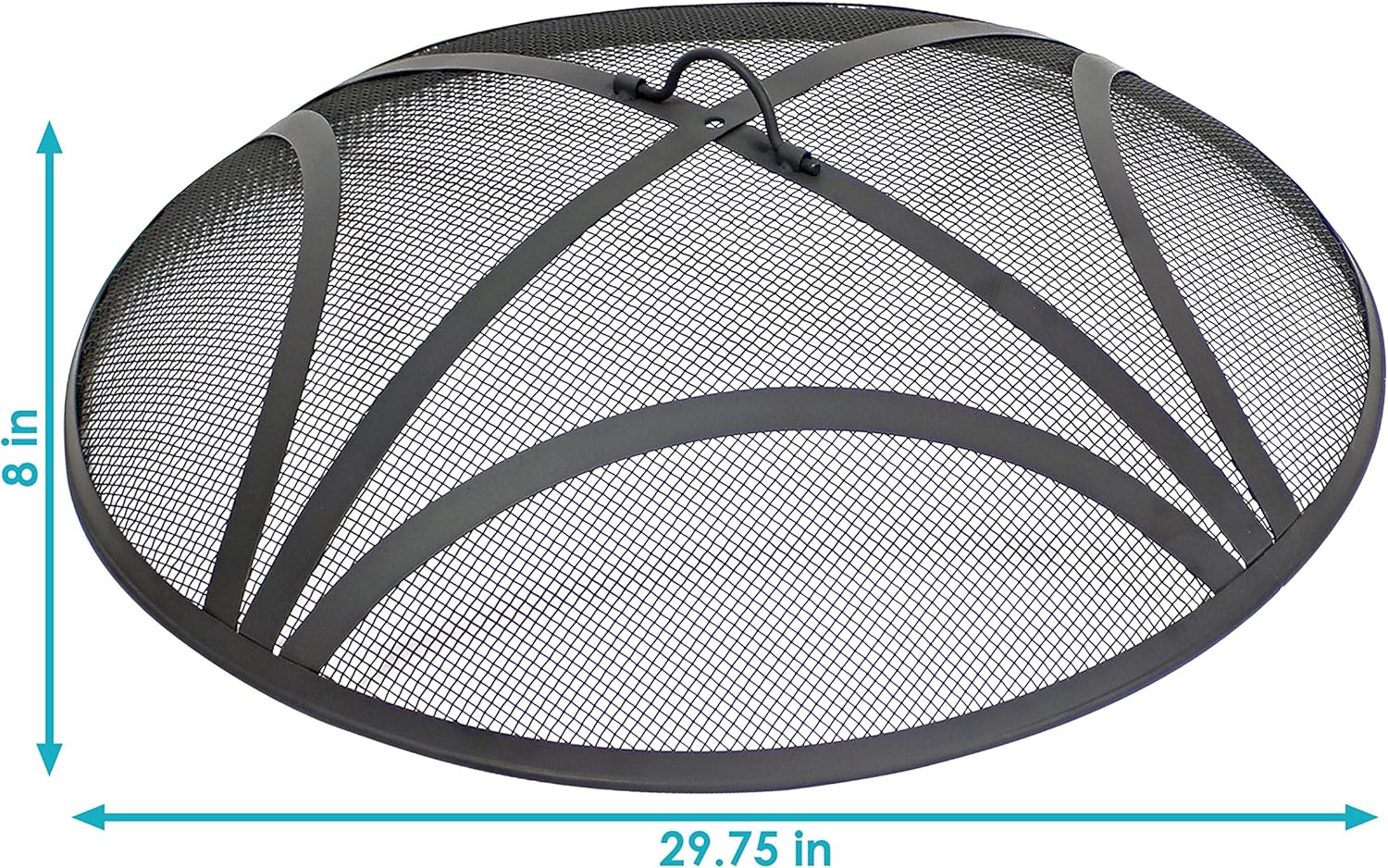 Reinforced 24" Steel Mesh Fire Pit Spark Screen - Gallery 13