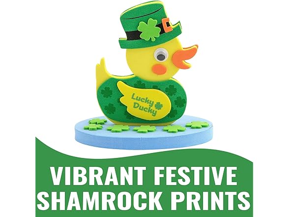 3D Floating Lucky Ducky Foam Craft Kit – 12 Sets
