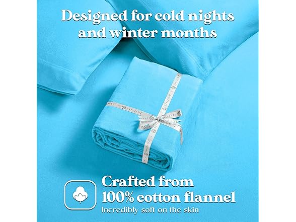 Superior Flannel Brushed Cotton Bed Sheet Set