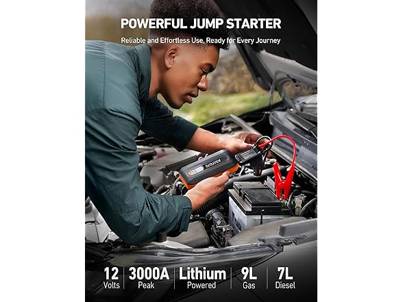 AstroAI B8 3000A Car Jump Starter