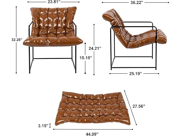 GIA GIA Mid Century Modern Sling Accent Chai