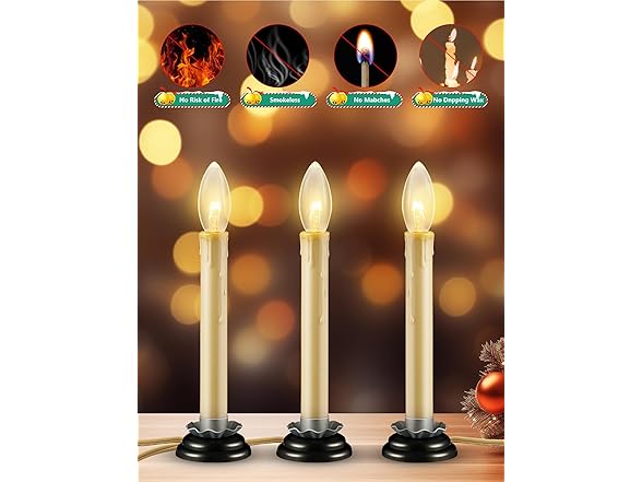 Xingzd Electric Window Candles Lights