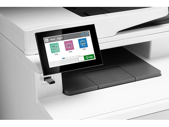 HP Color LaserJet Enterprise M480f Multifunction Duplex Printer, Print, scan, Copy, Fast speeds, Easy Setup, Advanced Security, Best for Small Teams, Ethernet/USB only (3QA55A) (Open Box)
