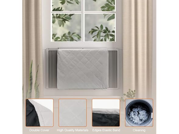 HOXHA Indoor Air Conditioner Cover for Window AC