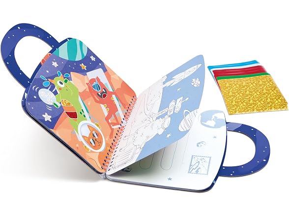 Hape Intergalactic Travel Foil Art Kit for Kids 3-6