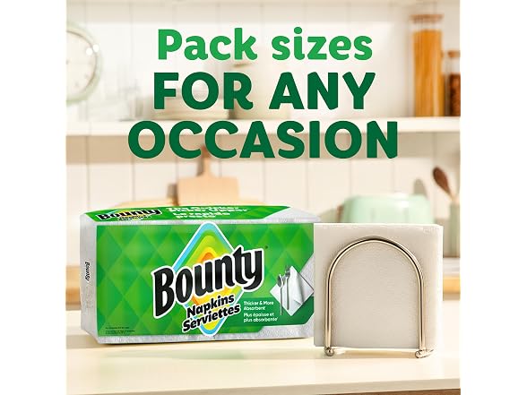 Bounty Paper Napkins White 200ct