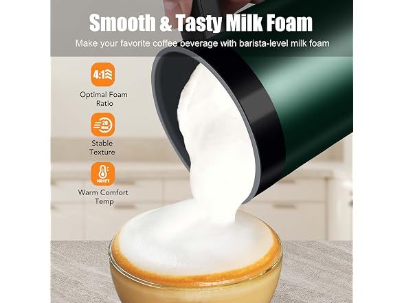 CookSwift Green 13.05oz Milk Frother