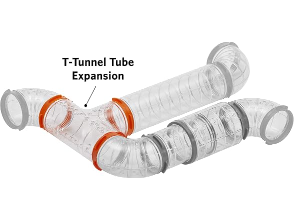 Ferplast Hamster Cage Play Tube T-Tunnel, 5.5L x 3.9H x 2.4"