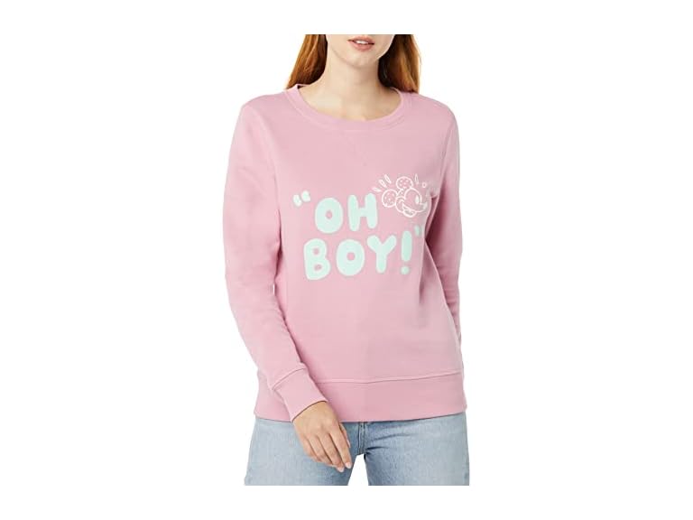 Amazon Essentials Disney Marvel Star Wars Princess Women's Fleece Crew Sweatshirts