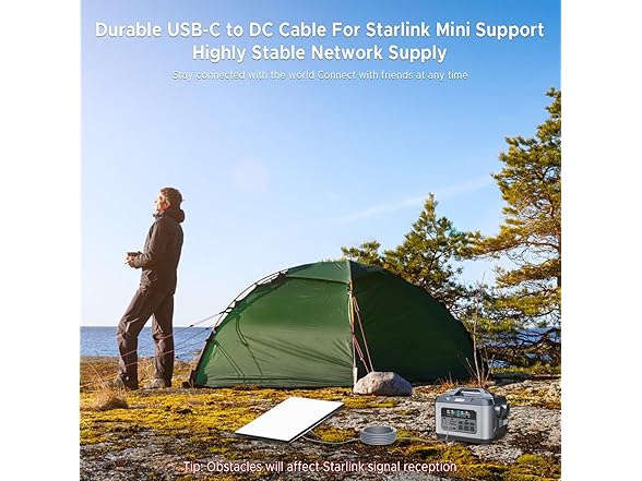 Gtaywell Starlink Mini USB-C to DC Power Cable