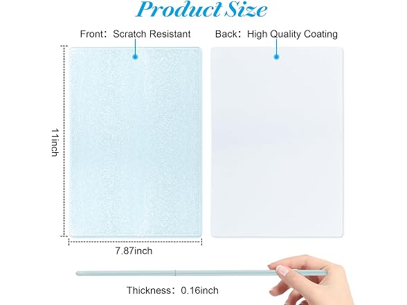 6 Pcs Sublimation Cutting Board Blanks