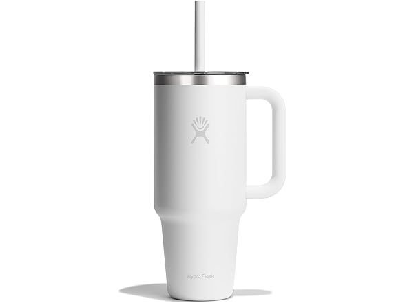 Hydro Flask 40oz Clear Lid Travel Tumbler - White