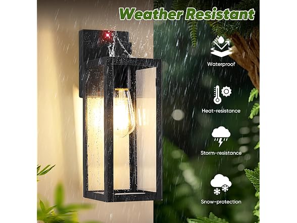 BesLowe 15" Upgraded Motion Sensor Outdoor Wall Light