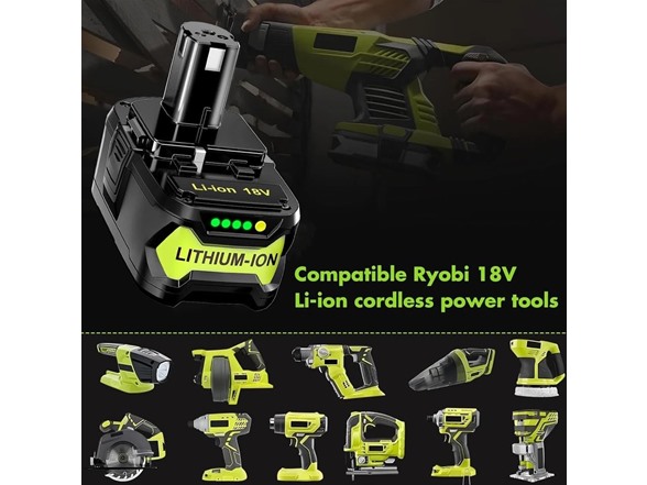 Simple Plus+ 2pk Replacement Battery  Ryobi 18V ONE+ 6Ah