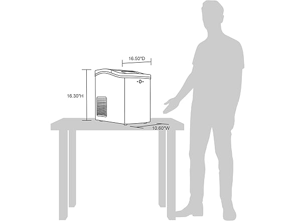 Newair Nugget Ice Maker, 45lbs a Day