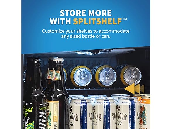 Newair Freestanding Beverage Beer Design Fridge - 126 Cans