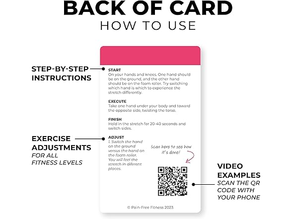 Pain-Free Fitness (30+ Cards) Gentle