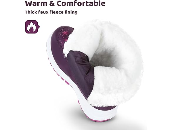 Girl Fur Winter Warm Snow Boots