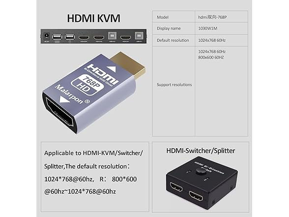 3Pc or 4Pc HDMI Edid Emulator Passthrough