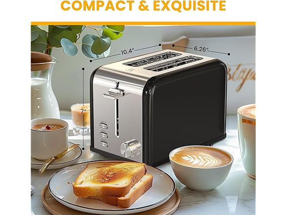 Simple Deluxe 2-Slice Toaster