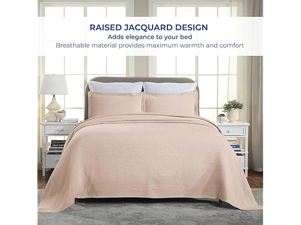 Superior Cotton Matelass Bedspread Set, Celtic Circles