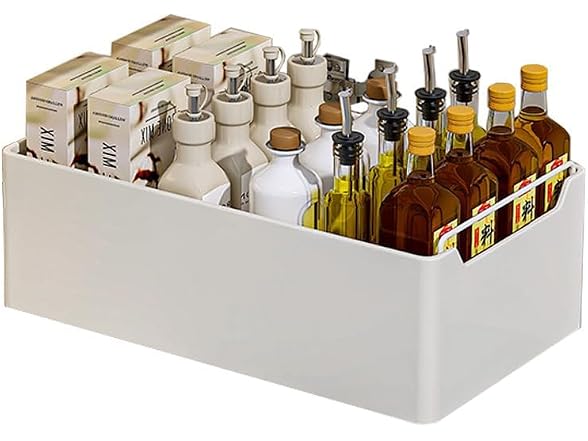 Takywep 25CM Wide Adhesive Pull Out Cabinet Organizer