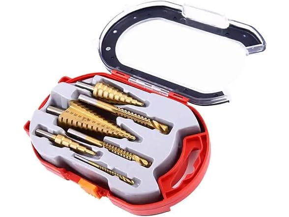 GYQAZSS AAP-Tool-403 6pc Step Drill Bit Set HSS
