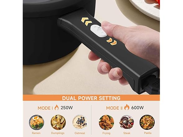 Black Electric Hot Pot
