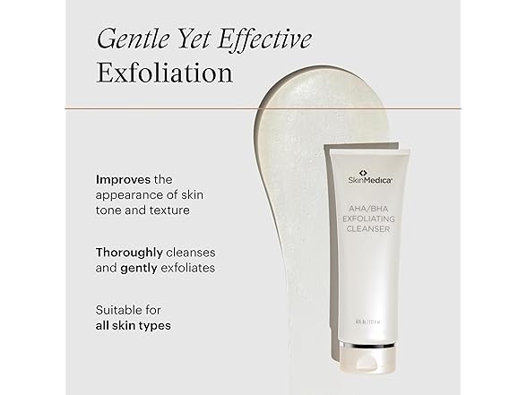 SkinMedica AHA BHA Exfoliating Face Wash 6oz