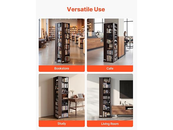 Media Storage Cabinet, CD Rack Tower