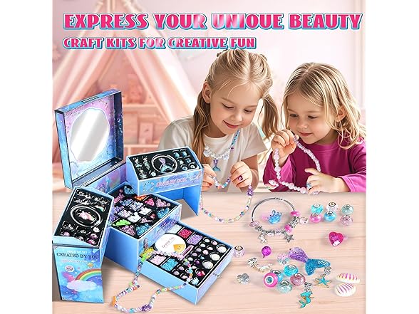 2000pcs Charm Beads Bracelet Making Kit