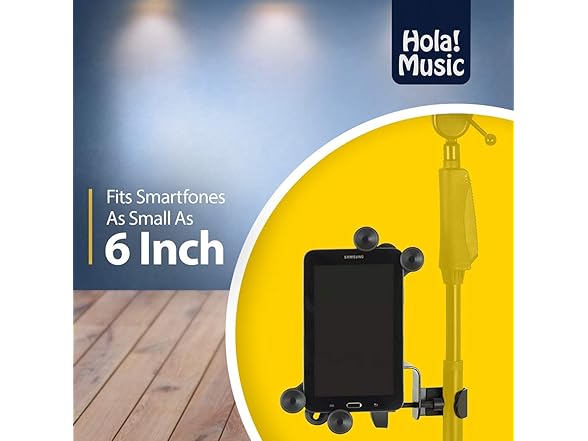 Hola! Music Mic Stand Tablet Smartphone Holder Mount