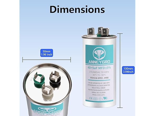 AC Capacitor for HVAC Systems