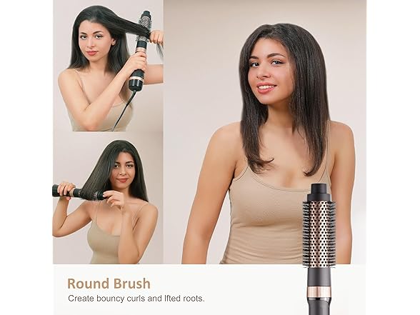 DAILYLIFE Blow Dryer Brush with 5 Attachments