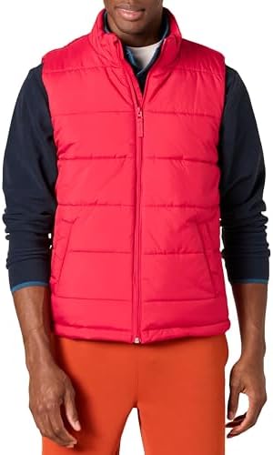 Amazon Essentials Mens Midweight Fleece Lined Insulated Puffer Vest