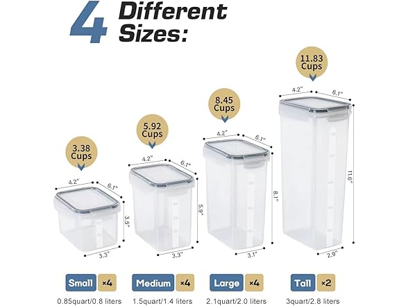 Airtight Food Storage Containers Set