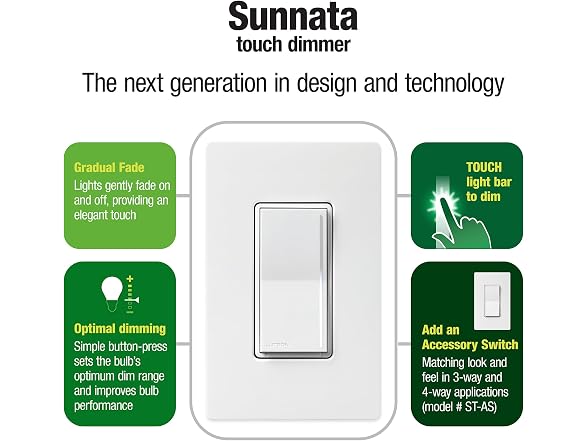 Lutron Sunnata Touch Dimmer Switch - Gallery 8