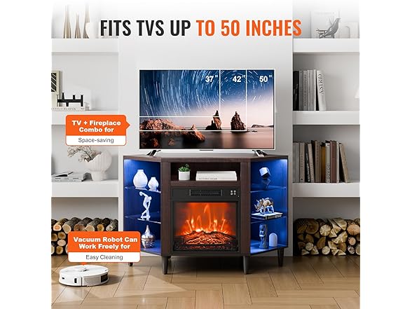VEVOR Electric Fireplace TV Stand