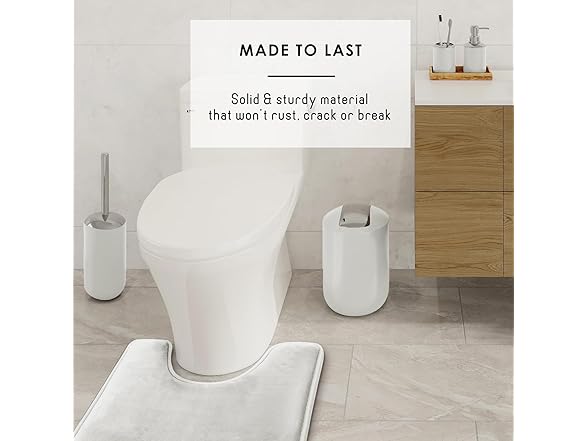 Clara Clark White Bathroom Set