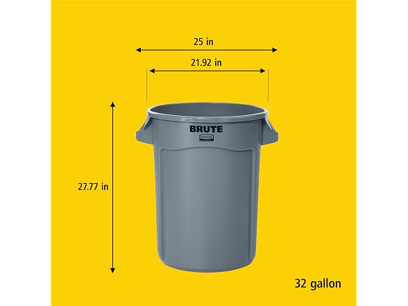 32G Blue Recycling Vented Trash Container